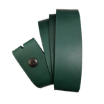 Green Leather Press Stud Strap - Worldbelts Ltd