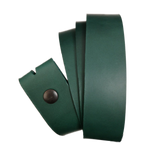 Green Leather Press Stud Strap - Worldbelts Ltd