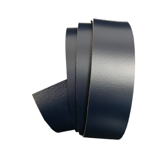Navy Blue Leather Clamp Strap - Worldbelts Ltd